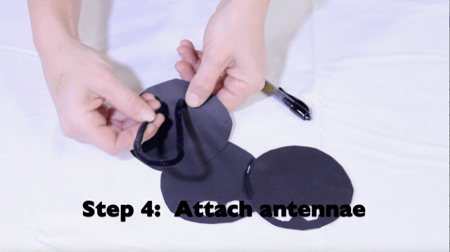 Step 4 Attach the antennae (1)